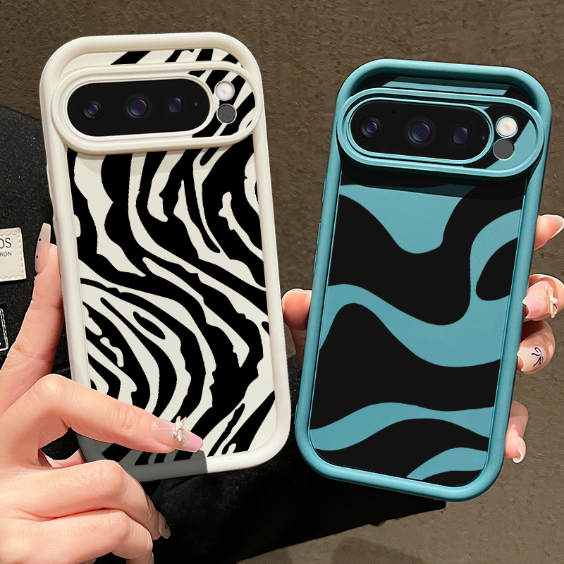 Google Pixel 9 - Zebra Stripe Pattern TPU Phone Case