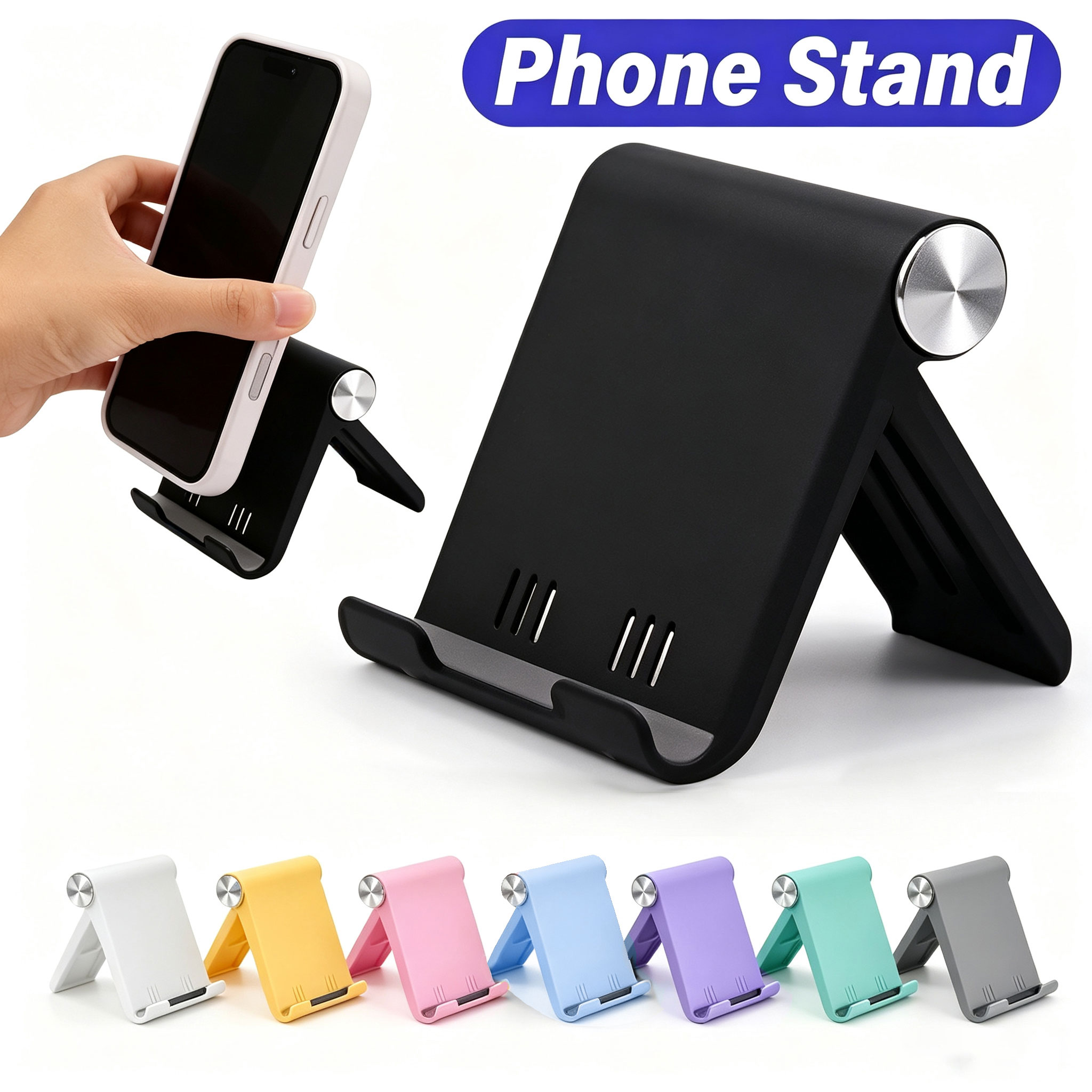Tablet Phone Accessories - 2pcs Foldable Phone Stand, 8 Colors