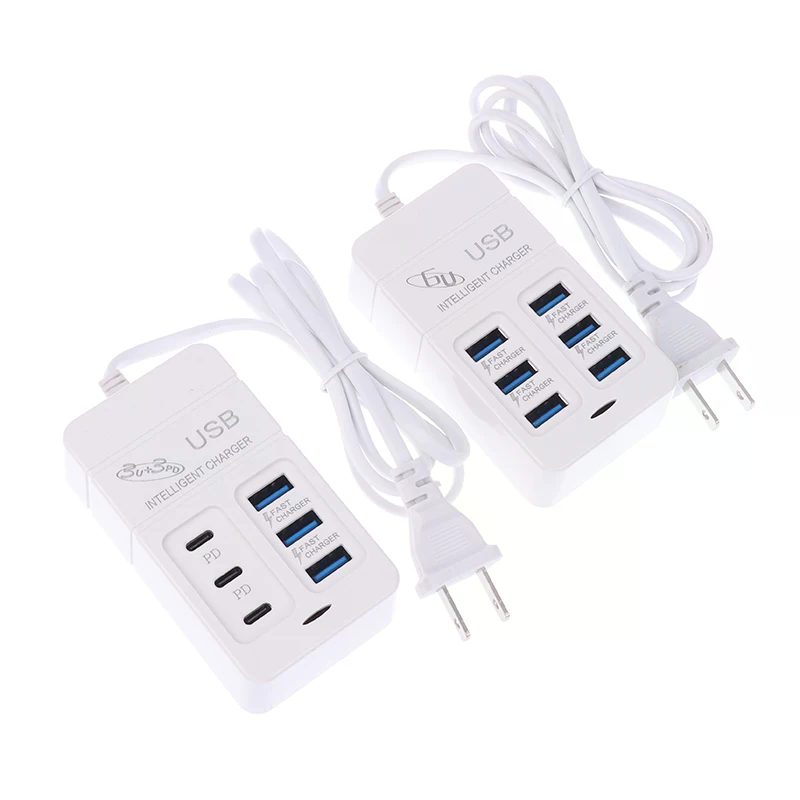 1PC US Plug 6Ports Multiport U - đánh giá và giá Usb Hub Type C