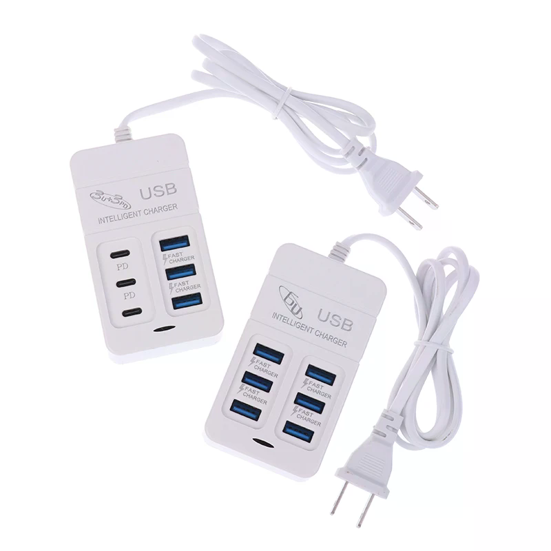 1PC US Plug 6Ports Multiport U - đánh giá và giá Usb Hub Type C