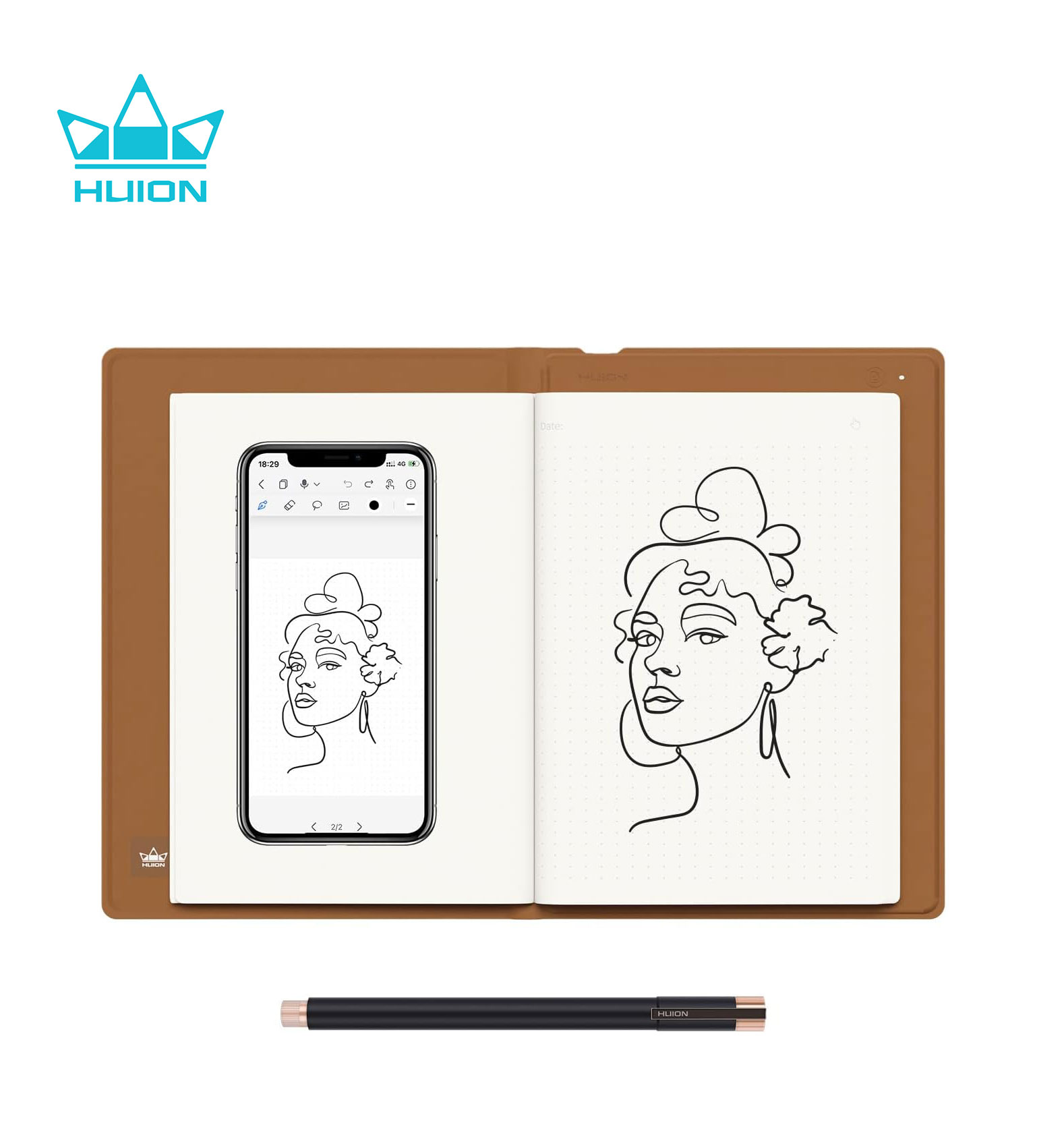 HUION Note 2-in-1 Digital Note - đánh giá và giá Huion Tablet Accessories